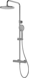 Oltens Vatten set de duș perete cu termostat cu duș de ploaie grafit 36505400 (36505400)