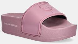 Karl Lagerfeld papucs KONDO MAXI rózsaszín, női, platformos, KL80819M - rózsaszín Női 37