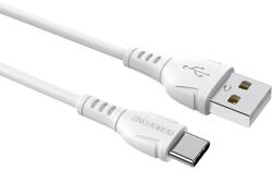 BOROFONE BX51 USB-C apa - Lightning apa 2.0 Adat és töltő kábel - Fehér (1m) (BORBX51WH) (BORBX51WH)
