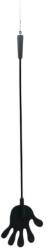 Rimba - Kéz alakú szilikon lovaglópálca - 40cm (fekete) - vagyaim