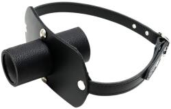 Rimba - valódi bőr szájpecek csővel (fekete) - vagyaim