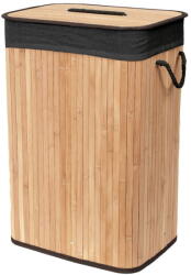 Compactor Черен/в естествен цвят бамбуков кош за пране 78 l Bamboo - Compactor (RAN11909)