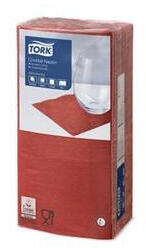 Tork Szalvéta, 1/4 hajtogatott, 2 rétegű, 23, 8x24 cm, Advanced, TORK "Cocktail", vörös (KHH438) - fapadospatron