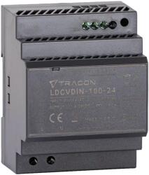 TRACON sínre szerelhető led tápegység szabályozható DC kimenettel 90-264V 3A/DC24V 3, 83A/92W LDCVDIN-100-24 (LDCVDIN-100-24)
