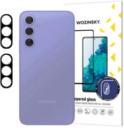 Wozinsky Samsung Galaxy A17 / A17 5G Kameravédő Üvegfólia - Wozinsky Full Camera Glass - Fekete x 2 db (WR-196748)