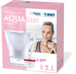 BWT AQUALIZER HOME 2, 7 L asztali vízszűrő kancsó fehér - 1 db Magnesium Mineralized vízszűrőbetéttel (167638)