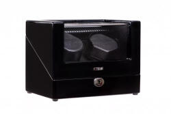 Edelwolle Lakkozott Fekete Színű Fa óraforgató 2 órának - orabox - 79 900 Ft