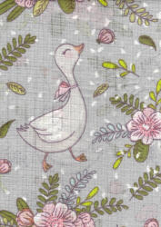 Mintás textil pelenka 1db-os - szürke kacsa