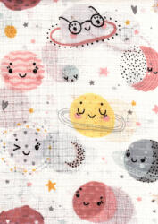 Mintás textil pelenka 1db-os - mosolygó bolygó