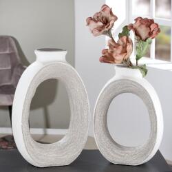  Modern kerámia váza természetes textúrával - 36 cm