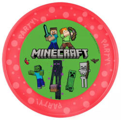 Mojang Minecraft Party micro prémium műanyag lapostányér 21 cm