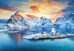 Castorland - Puzzle Sunrise on Sakrisøy, Lofoten, Norway - 1 000 piese