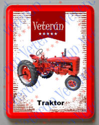  Hűtőmágnes Műanyag - Piros Traktor (408639)