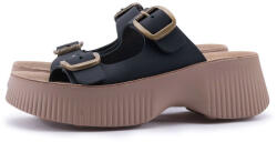 Fantasy Sandals Rochelle Sandale Anatomice De Piele Damă Negre S2100 (S2100)