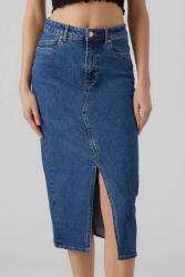 Vero Moda Veri Denim Cu talie înaltă Midi Fustă Medium Aged Denim 10295731 (10295731)