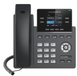 Grandstream GRP2612, 2, 4" TFT sávos kijelző, 2 SIP fiók, 4 prog. óra, 16 BLF óra, két port 10/100 Mb GRP2612