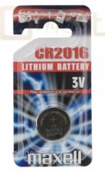 Maxell CR 2016 1dbos Lithium gombelem (18740)