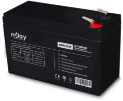 nJoy Szünetmentes akkumulátor - GP07122F (12V/7Ah, T2/F2, zárt, gondozás mentes, AGM) (GP07122F) - pixelcomputer