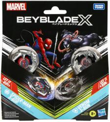 Hasbro Beyblade X Marvel Set Duo Spider Man 3-60f si Venom 3-80n (G0278_G0288) - edanco Figurina