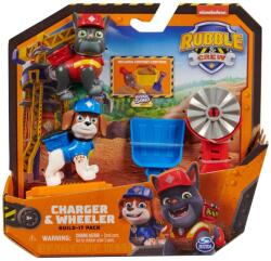 Spin Master Patrula Catelusilor Rubble si Echipa Charger si Wheeler Constructie cu Nisip Kinetic (6066685) - edanco Figurina