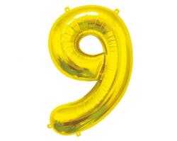  Arany Gold 9-es szám fólia lufi 85 cm (MLG181067) - sandori