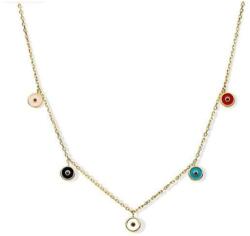  Victoria Arany színű színes köves nyaklánc (VBKACA90344) - sandori