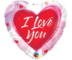  I Love You Cartoon fólia lufi 46 cm (MLG247320)