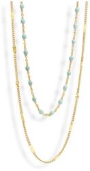  Victoria Arany színű kék gyöngyös nyaklánc (VBKACA78551) - sandori