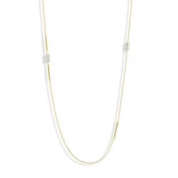  Victoria Arany színű fehér gyöngyös nyaklánc (VBNACA64490) - sandori