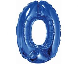  Kék Blue 0-ás mini szám fólia lufi 35 cm (MLG632399) - sandori