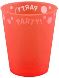  Orange Fluorescent, Narancssárga micro prémium műanyag pohár 250 ml (PNN96047)