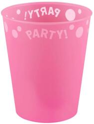  Pink, Rózsaszín micro prémium műanyag pohár 250 ml (PNN96198)