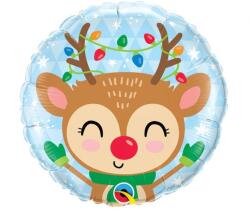  Rénszarvas Reindeer Karácsonyi fólia lufi 46 cm (MLG150170) - sandori