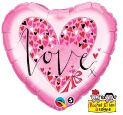  Szerelem Hearts Pink fólia lufi 46 cm (MLG618656) - sandori