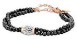  Victoria Fehér köves fekete gyöngyös karkötő (VBNACA54221) - sandori
