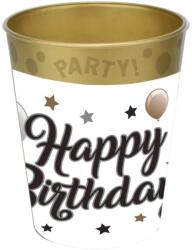  Happy Birthday Milestone micro prémium műanyag pohár 250 ml (PNN96258)