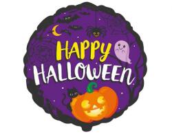  Happy Halloween Purple fólia lufi 48 cm (MLG312683) - sandori