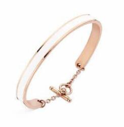  Victoria Rose gold színű fehér mintás karkötő (VBNACA51658) - sandori