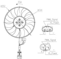 NRF Ventilátor chladenia motora NRF 47969 (47969)