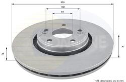 COMLINE Brzdový kotúč COMLINE ADC1537V (ADC1537V)