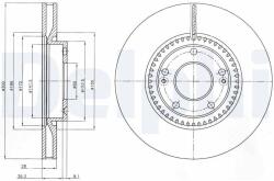 DELPHI Tarcza Ham. Przod Hyundai I30 07- (bg4251c)