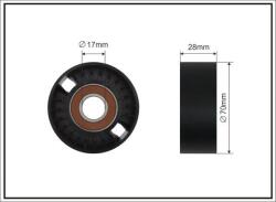 CAFFARO Napínacia kladka rebrovaného klinového remeňa CAFFARO 11-99 SC (11-99 SC)