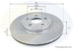 COMLINE Brzdový kotúč COMLINE ADC1215V (ADC1215V)