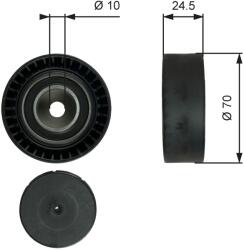 GATES Vratná/vodiaca kladka rebrovaného klinového remeňa GATES T38071 (T38071)