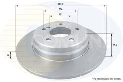 COMLINE Brzdový kotúč COMLINE ADC1635 (ADC1635)