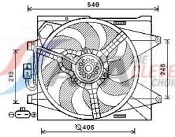 AVA Clever Choice Ventilátor chladenia motora AVA Clever Choice FT7582 (FT7582)