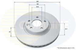 COMLINE Brzdový kotúč COMLINE ADC1249V (ADC1249V)