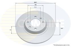 COMLINE Brzdový kotúč COMLINE ADC2729 (ADC2729)