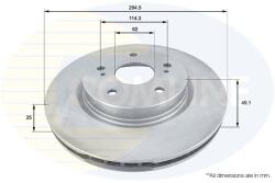 COMLINE Brzdový kotúč COMLINE ADC0923V (ADC0923V)
