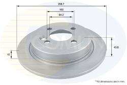 COMLINE Brzdový kotúč COMLINE ADC1714 (ADC1714)